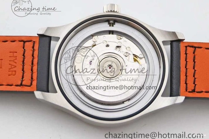 MIROTIME 0421 Vibrant Mark XVIII IW327001 SS M+F 1:1 Best Edition Black Dial on Black Leather Strap A 7055